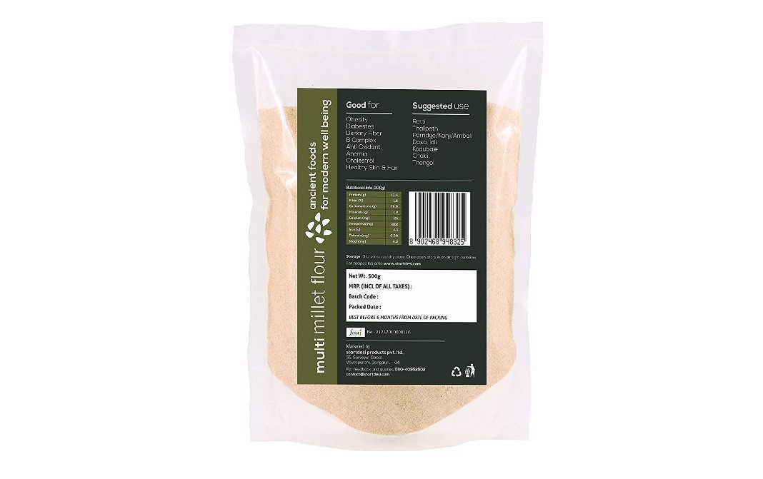 Forgotten Foods Multi Millet Flour    Pack  500 grams